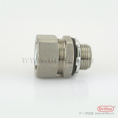 一洋五金包塑金屬軟管接頭304不銹鋼直接頭外螺紋箱接頭